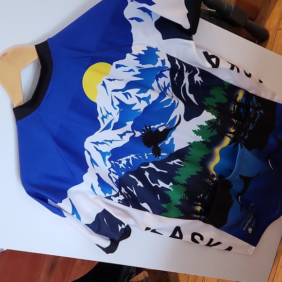 Cycle Jersey,Men's L, Costal Blue, Alaska,Champion System - Picture 2 of 7